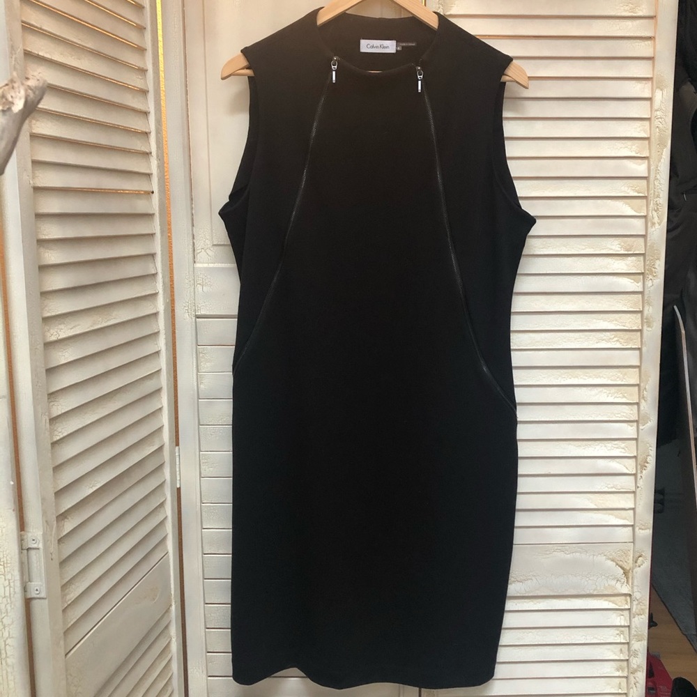 Calvin Klein Black ZIP Dress